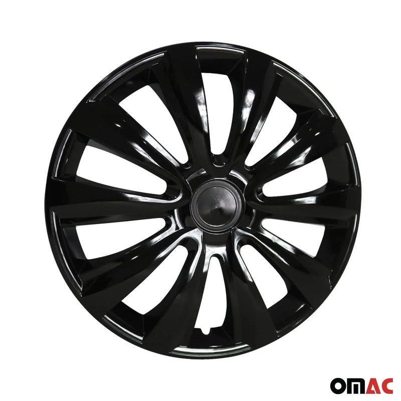 New York Hub Caps Wheel Cover 16" Black Full Set 4 pcs.