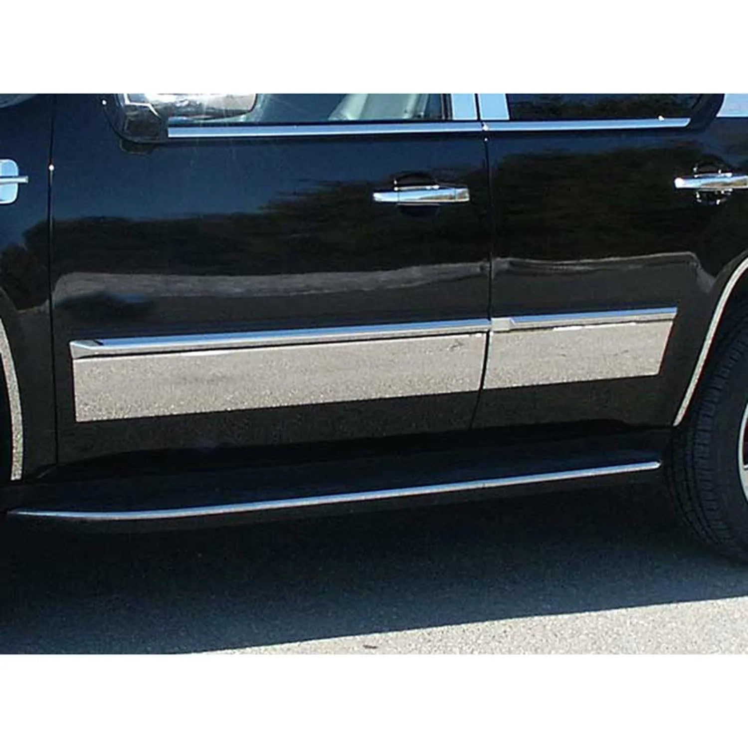 2007-2014 Cadillac Escalade Stainless Rocker Panel Trim 4Pc
