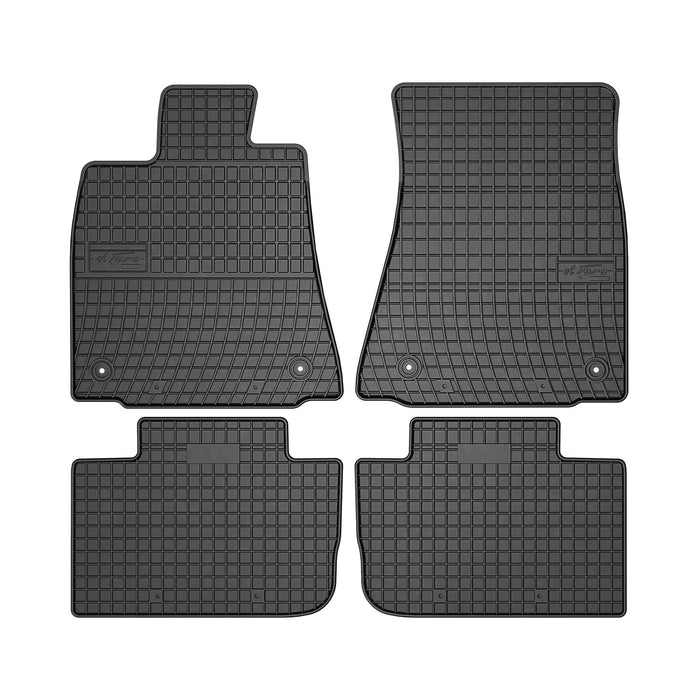 OMAC Floor Mats Liner for Lexus IS 2014-2024 Black Rubber All-Weather 4 Pcs