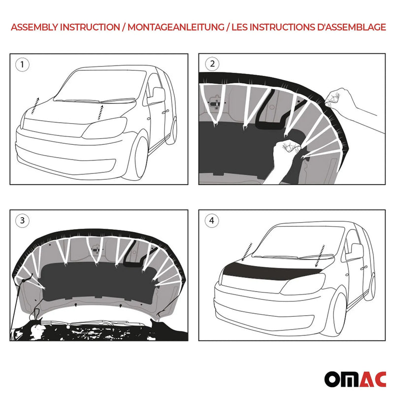 2001-2005 Honda Civic Sedan Car Bonnet Mask Hood Bra