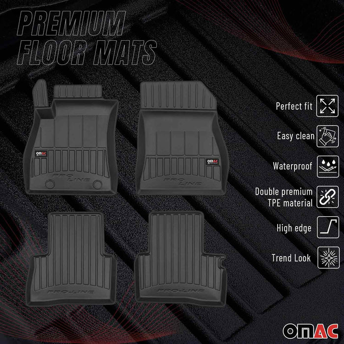OMAC Premium Floor Mats for Nissan Juke 2011-2017 All-Weather Heavy Duty 4x