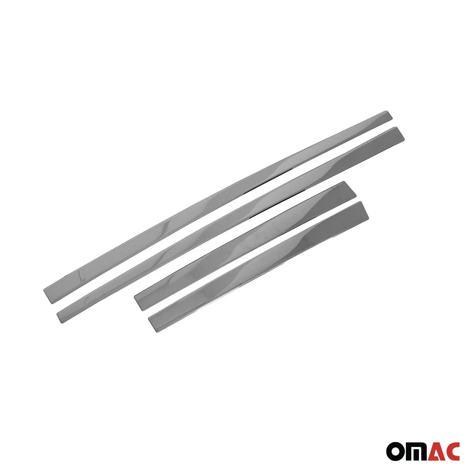 2018-2022 Ford EcoSport Side Door Molding Trim Skirt Garnish Stainless Steel Silver 4Pcs