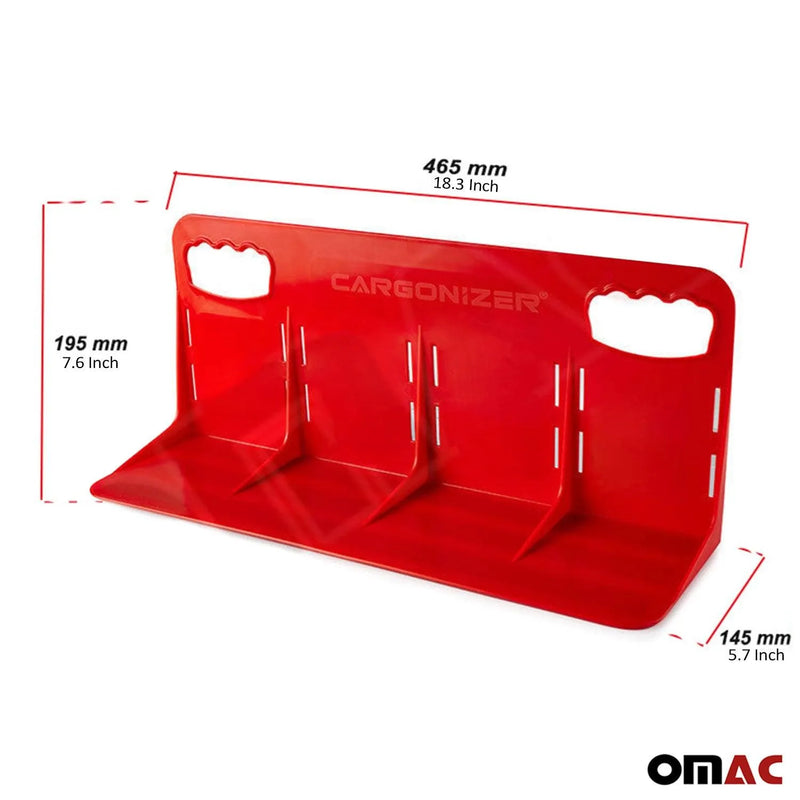 Red Trunk Organizer Stopper Stand 3 Pcs. - OMAC USA