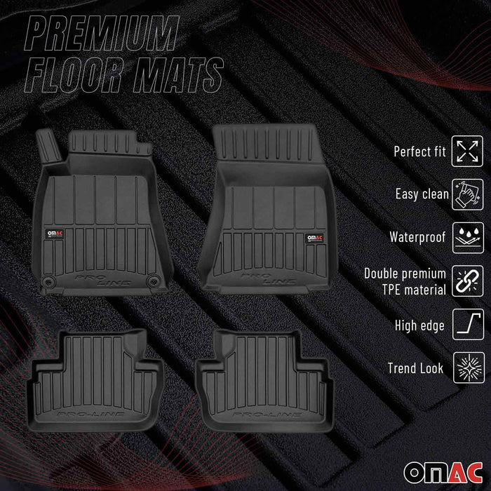 OMAC Premium Floor Mats for Lexus IS350 IS250 2006-2014 Waterproof Heavy Duty