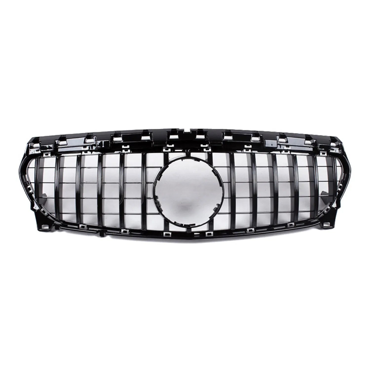 2019-2022 Mercedes A Class W177 Hatchback GT R Style Front Bumper Grille Glossy Black