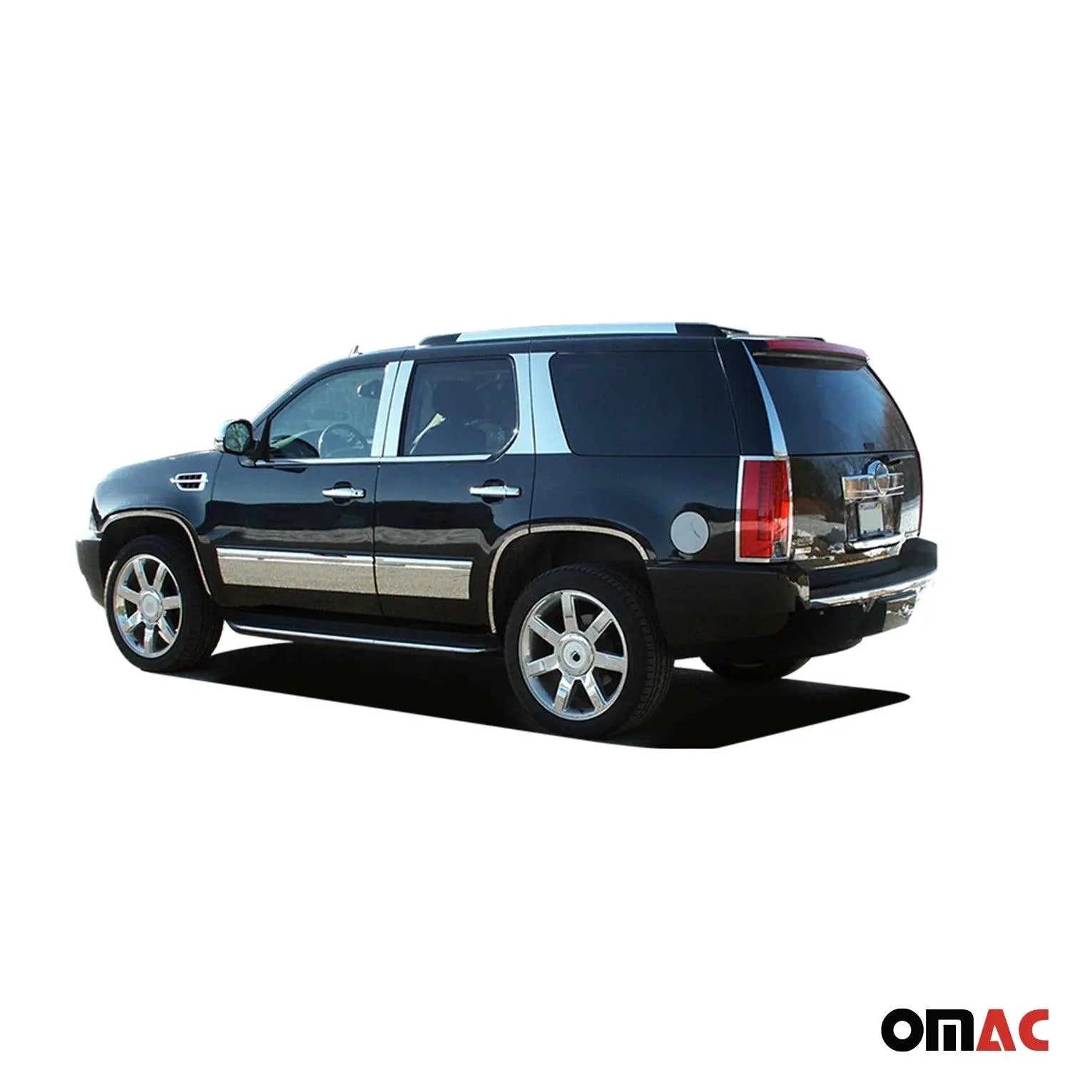 2007-2014 Cadillac Escalade Stainless Rocker Panel Trim 4Pc