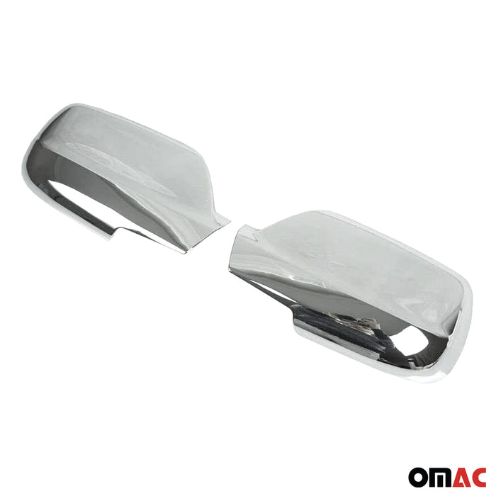 Side Mirror Cover Caps Fits Jeep Grand Cherokee 2005-2010 Chrome Silver 2 Pcs
