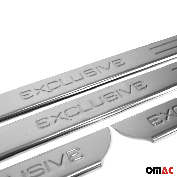 Door Sill Scuff Plate Scratch for Toyota RAV4 2006-2012 Exclusive Steel 4x