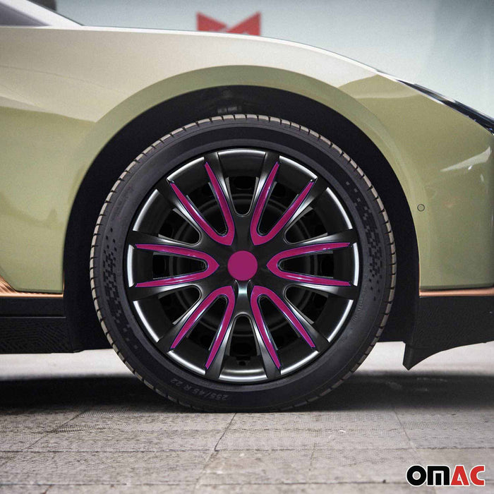 16" Wheel Covers Hubcaps for Kia Optima Black Violet Gloss