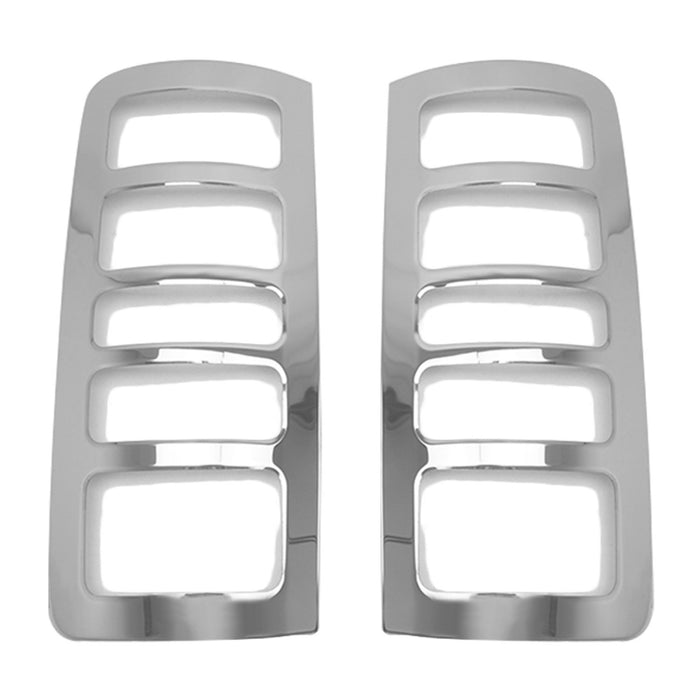 Trunk Tail Light Trim Frame for Ford Transit Connect 2010-2013 Steel Silver 2Pcs