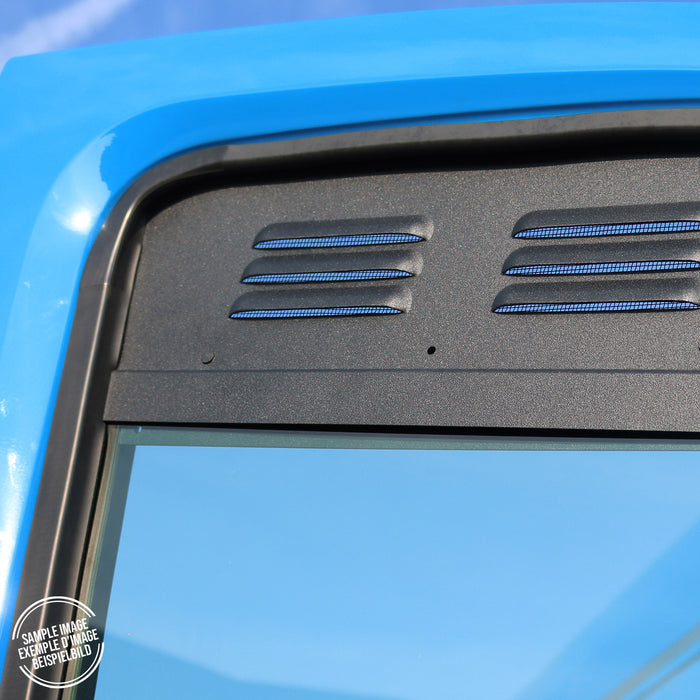 Car Ventilation Window Air Vent for RAM ProMaster 2014-2024 Black Aluminium 2Pcs