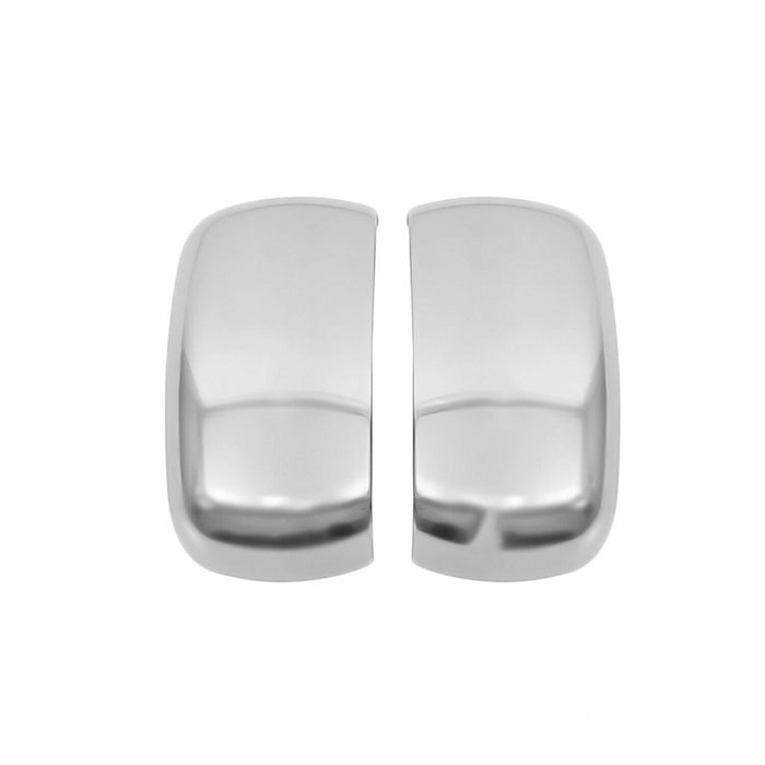 Side Mirror Cover Caps fits Fiat Doblo 2000-2010 ABS Chrome Silver 2Pcs