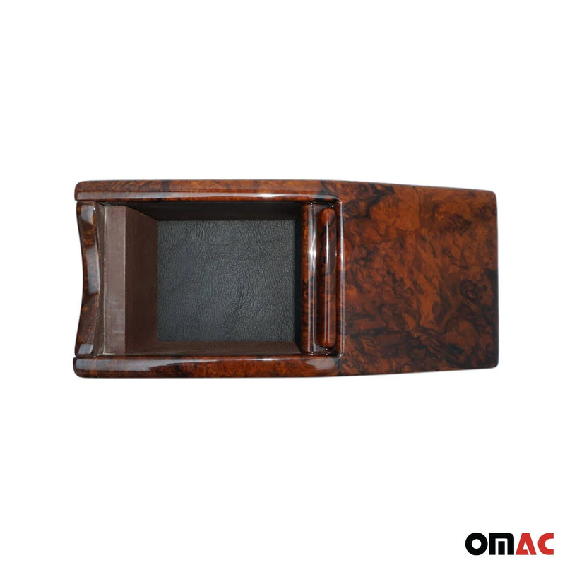 1979-1991 Mercedes S Class W126 C126 Console Cassette Center Box Wood Walnut