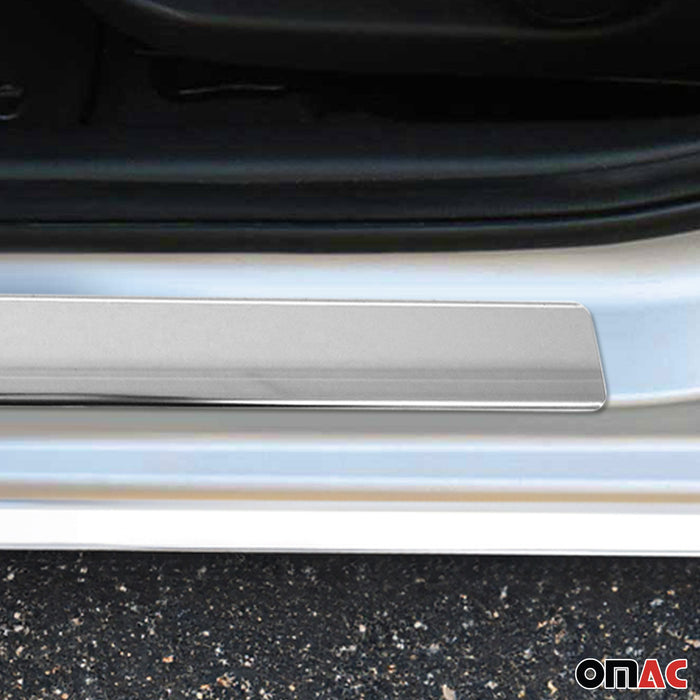 Door Sill Scuff Plate Scratch Protector for Dacia Sandero 2012-2021 S. Steel 4x