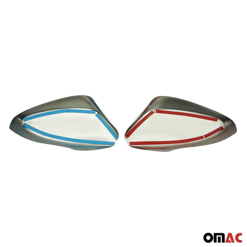 Mirror Cover Caps for Hyundai Elantra Accent Veloster 2011-17 Steel with Signal - OMAC USA