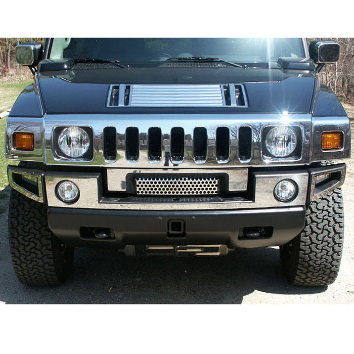 Stainless Steel Front Bumper Accent 5 Pcs For 2003-2009 Hummer H2