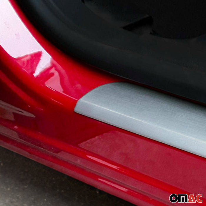 Door Sill Scuff Plate Scratch Protector for Opel Crossland 2017-2024 S. Steel 2x