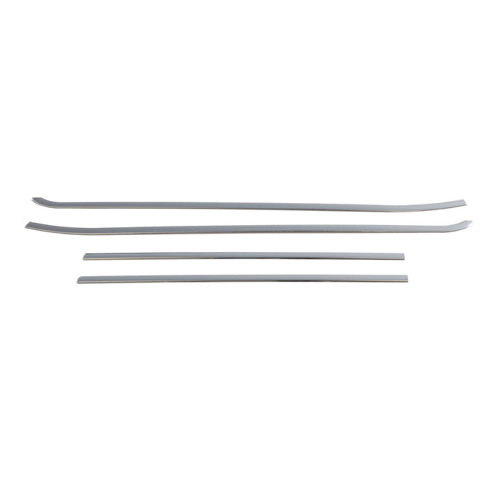 Window Molding Trim Streamer for Fiat 500L 2014-2020 Stainless Steel Silver 6Pcs