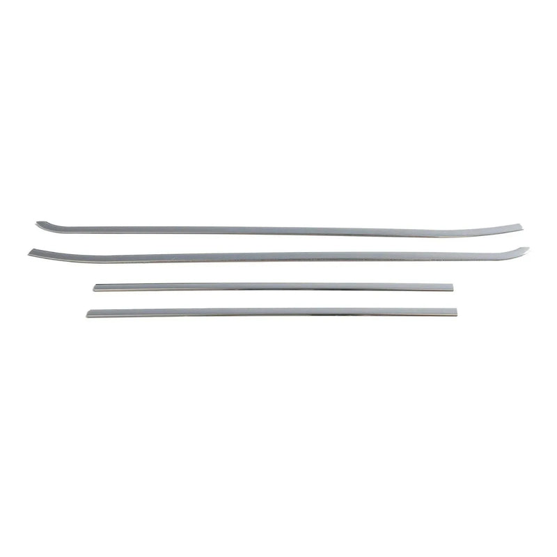 Window Molding Trim Streamer for Fiat 500L 2014-2020 Stainless Steel Silver 6Pcs - OMAC USA