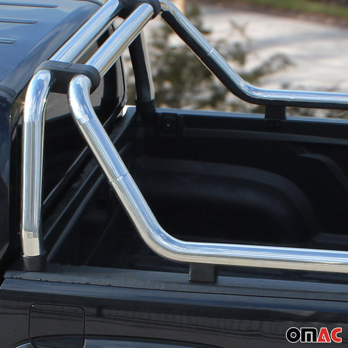 Sport Bar Truck Bed Chase Roll Bar for Ford Ranger 2019-2023 Steel Silver 1Pc