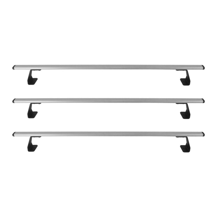 Trunk Bed Roof Racks Cross Bars for Chevrolet City Express 2015-2018 Metal Gray
