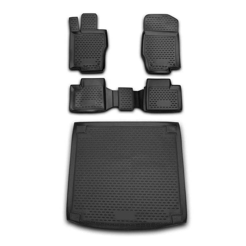 2005-2011 Mercedes M Class W164 Floor Mats & Cargo Liner Full Set All Weather Black