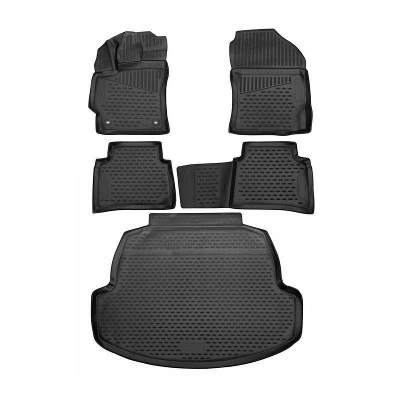 2020-2024 Toyota Corolla Floor Mats & Cargo Liner Full Set All Weather Black