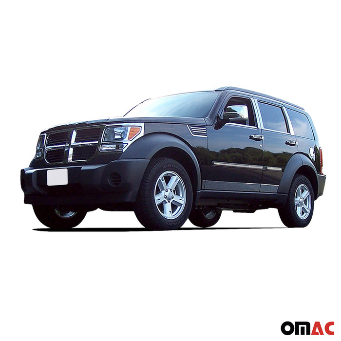 OMAC Stainless Steel Rear Bumper Accent 1Pc Fits 2007-2011 Dodge Nitro