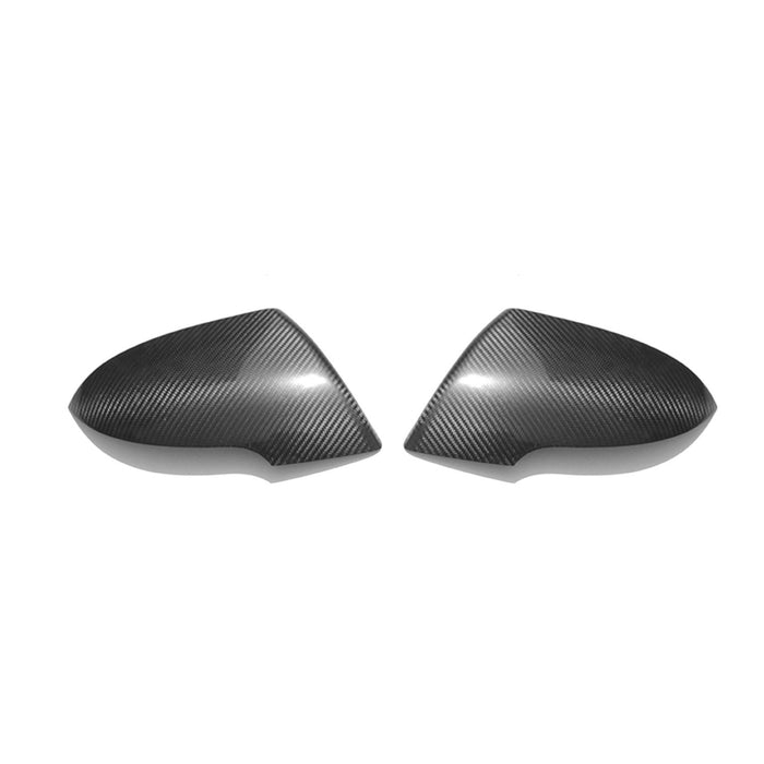 Side Mirror Cover Caps Fits Kia Sportage 2011-2014 Carbon Fiber Black 2 Pcs