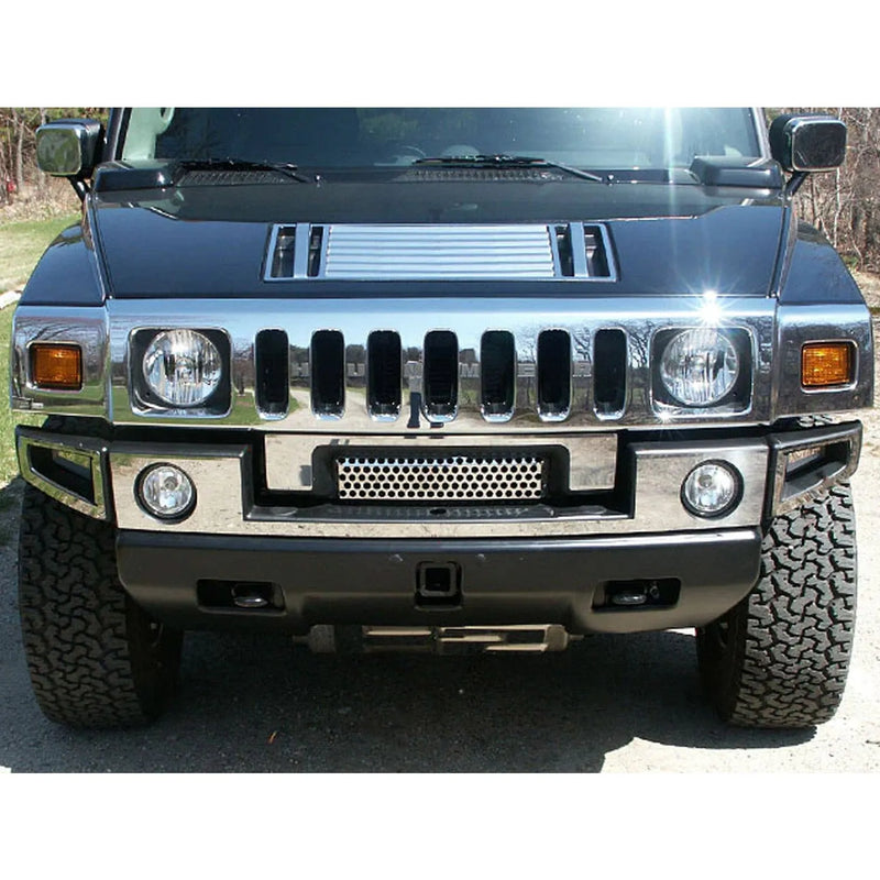 2003-2009 Hummer H2 Stainless Steel Front Bumper Accent 6 Pcs