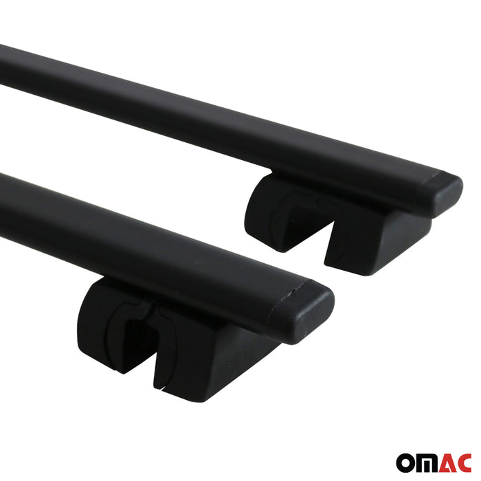 Roof Racks Luggage Rail Cross Bars for Alfa Romeo Tonale 2023-2024 Metal Black