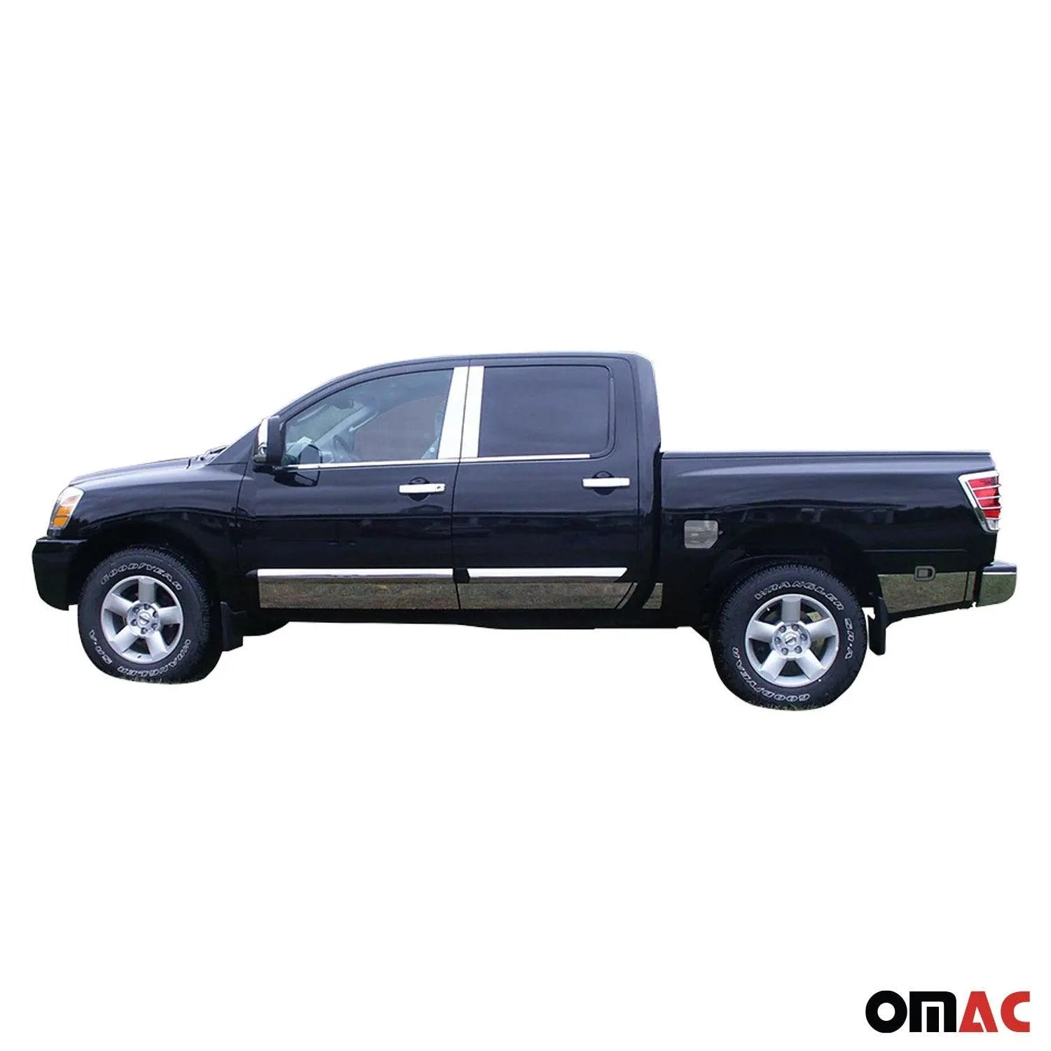 2004-2015 Nissan Titan Stainless Steel Rear Bumper Trim 31 Pcs