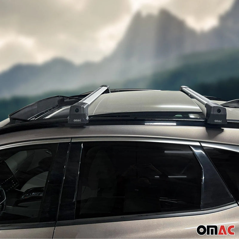 2015-2019 Lincoln MKC Roof Rack Cross Bars Silver