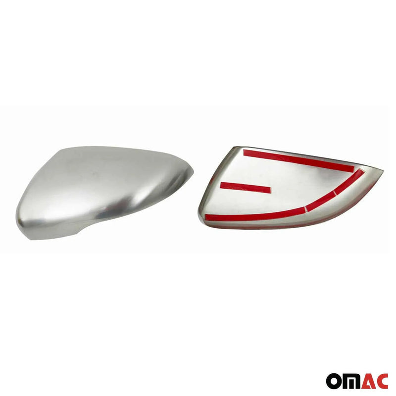 2010-2014 VW Golf Mk6 Side Mirror Cover Caps Matt Steel Silver 2 Pcs