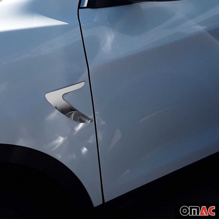 Side Door Molding Trim for Toyota Corolla 2014-2019 Sedan Steel Silver 2x