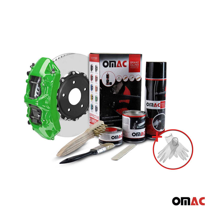 OMAC Brake Caliper Epoxy Based Car Paint Kit Washington Green Glossy High-Temp