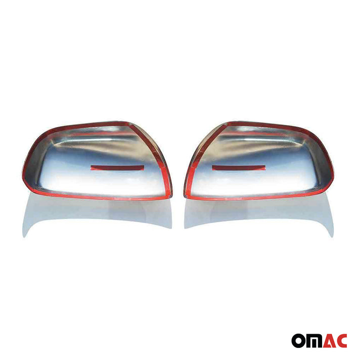 Side Mirror Cover Caps Fits Toyota RAV4 2006-2009 Steel Silver 2 Pcs