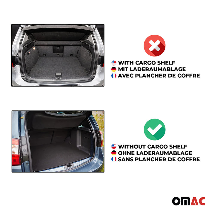 OMAC Premium Cargo Mats Liner for Ford Fiesta 2011-2019 5 Door All-Weather