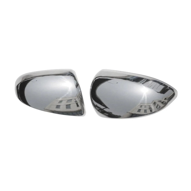 Side Mirror Cover Caps Fits Smart ForTwo 2007-2015 Steel Silver 2 Pcs - OMAC USA