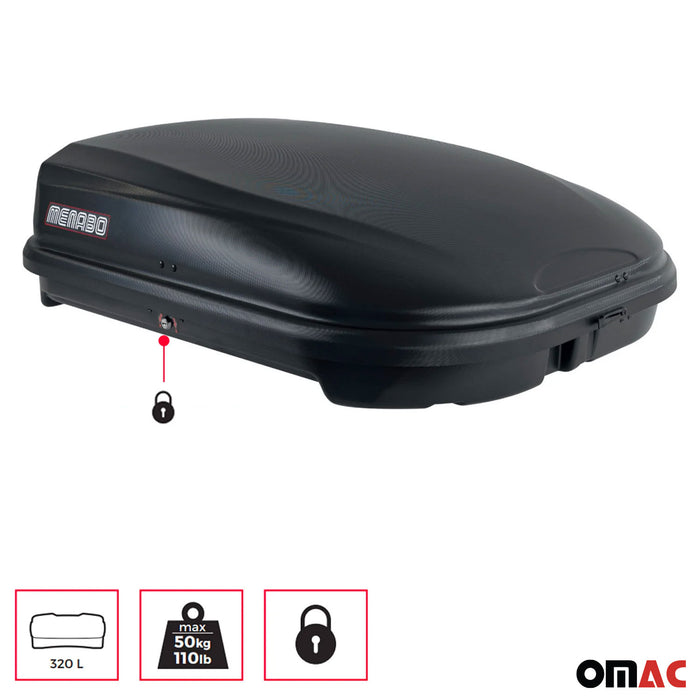 Roof Racks Roof Box Luggage Box Set for Toyota RAV4 2013-2018 Black 3 Pcs